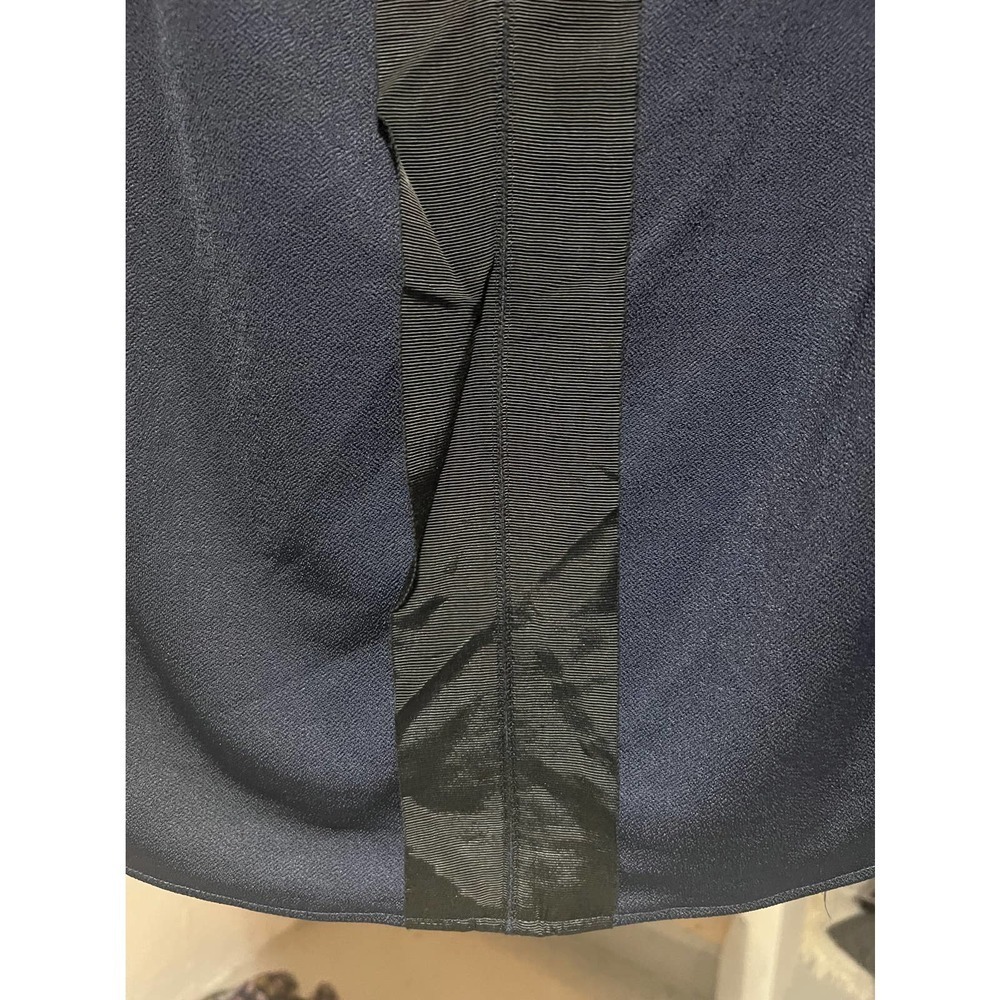 BANANA REPUBLIC - Women Navy Blue ruffled blouse  - Size L - Picture 5 of 7